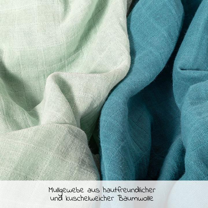 Produktbild Makian Mullwindeln & Mulltücher Mulltuch / Pucktuch 2er Pack 120 x 120 cm - Patina (120 cm, 120 cm)