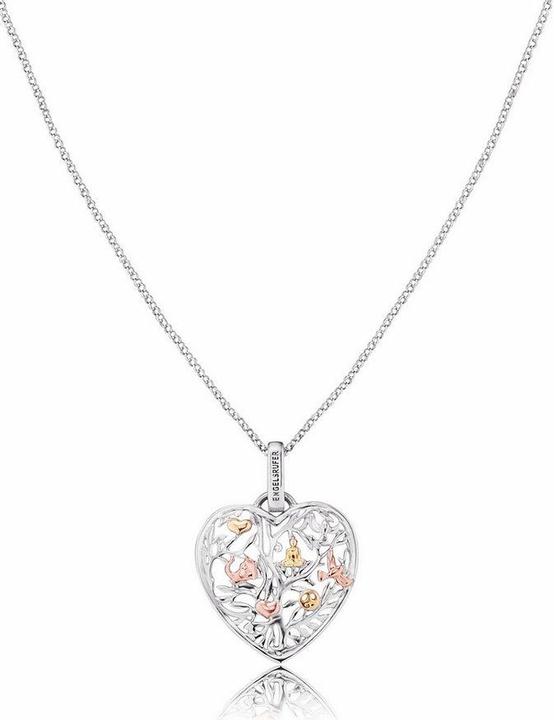 Produktbild Engelsrufer Lebensbaum Herz Halskette (925er Silber platiniert, 50 cm)