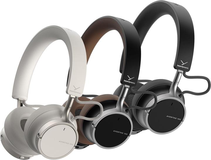 Produktbild Beyerdynamic True Wireless Ohrhörer Bluetooth On-Ear-Kopfhörer "AVENTHO 100", Creme (ANC, 60 h, Kabellos)