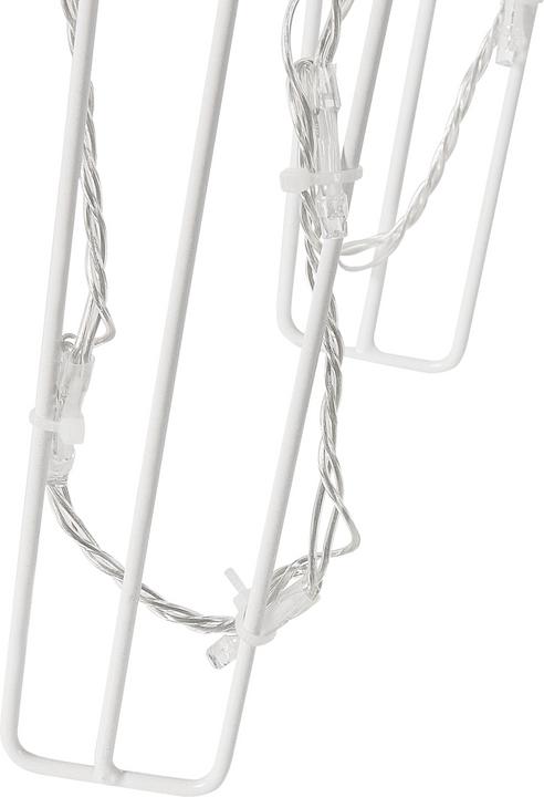 Actual product image Beliani Outdoor Christmas Lights LED White Reindeer 76 cm Set of 3 MIKKELI