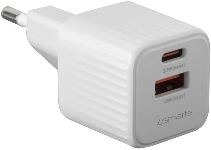 Produktbild 4smarts Netzladegerät VoltPlug Duos Mini PD 20W und USB-C Kabel 1,5m weiss (20 W)