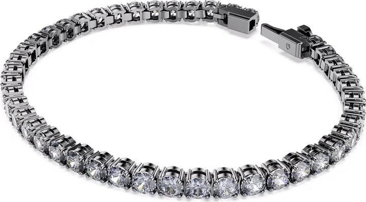 Produktbild Swarovski Matrix Tennis Armband Rundschliff Grau (17.50 cm, Swarovski Metall)