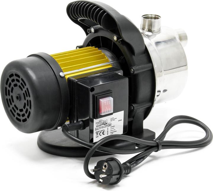 Produktbild Wiltec Gartenpumpe 3800l/h 1200W Wasserpumpe Pumpe 4.8 bar Teich Regenwasserpumpe (Gartenpumpe)