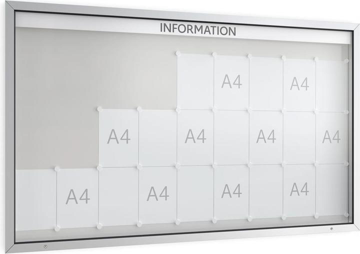 Produktbild kaiserkraft Schaukasten mit Flügeltür (Wandtafel, 120 x 200 cm)