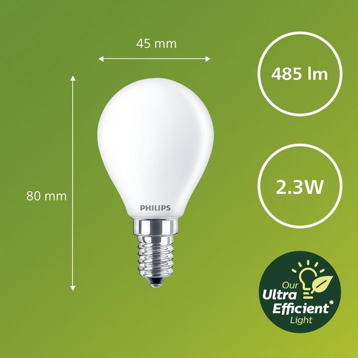 Produktbild Philips Ultra Efficient (E14, 2.30 W, 485 lm, 1 x, A)