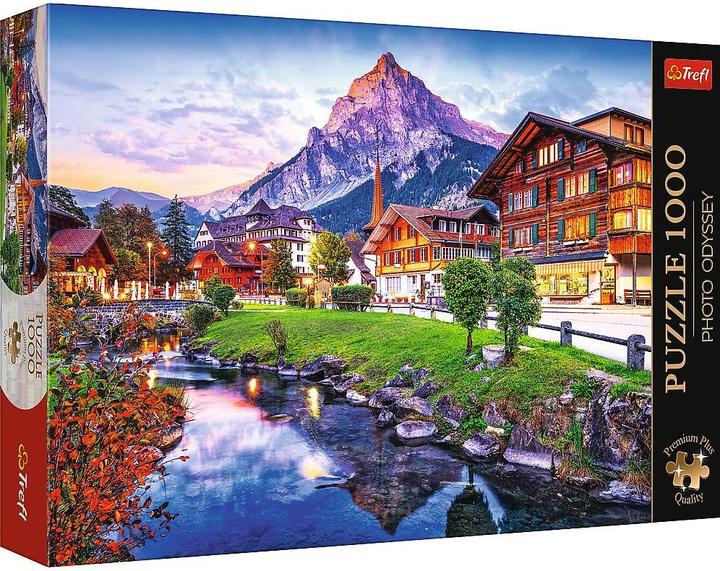 Produktbild Trefl Puzzle Premium Plus 1000 - Stadt in den Alpen, Schweiz (1000 Teile)