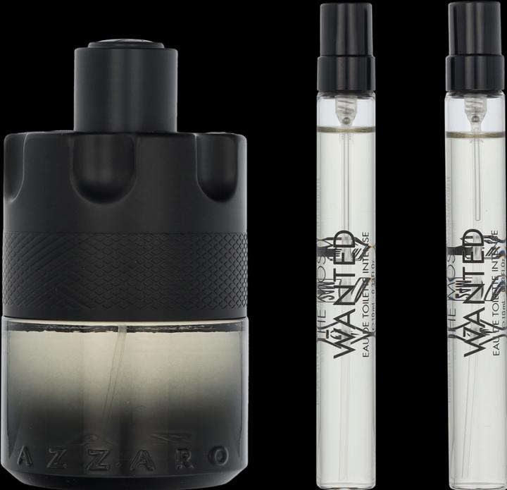 Actual product image Azzaro The Most Wanted Intense EDT Gift Set 100ml and EDT Minis 2 x 10ml 100ml (Eau de toilette, 120 ml)