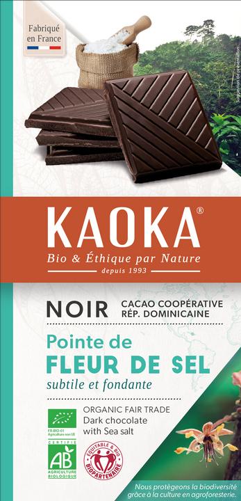 Immagine prodotto Kaoka Cioccolato fondente 70% fleur de sel (100 g)