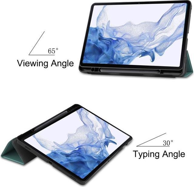 Produktbild MU Classic Dreifach faltbare Leder Hülle (Galaxy Tab S8)