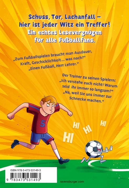 Produktbild Ravensburger Auf den Rasen, fertig, los! Die besten Fussballwitze (Deutsch, Thao Tran, Pascal Nöldner, 2024)