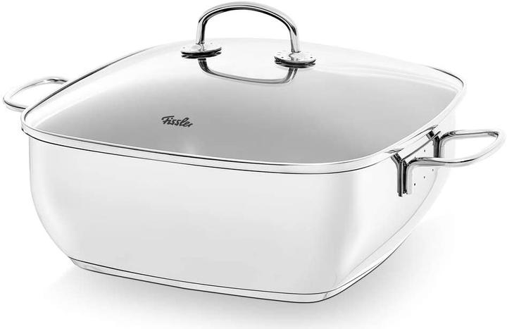 Actual product image Fissler Secural® Roaster 28cm square with glass (21.50 cm, Casserole + Stewpot, Stainless steel)