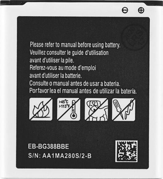 Actual product image Battery for Samsung SM-389F X Cover 3 EB-BG388BBE
