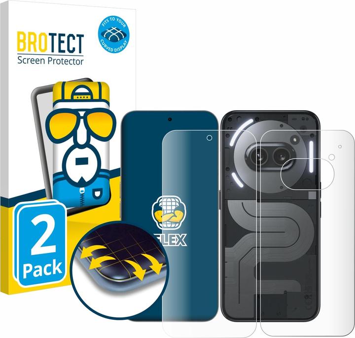 Productafbeelding BROTECT Volledig-scherm beschermer (2 Stuk, Niets Telefoon (2a))