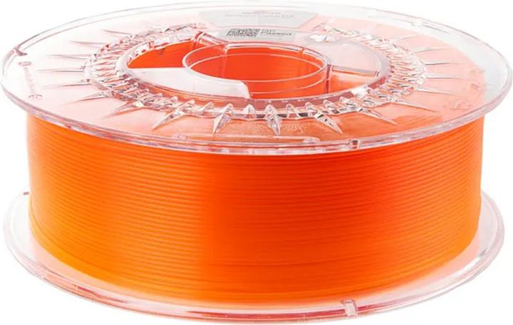Actual product image Filament PLA Crystal Neon Orange 1kg 1.75mm (PLA, 1.75 mm, Orange)
