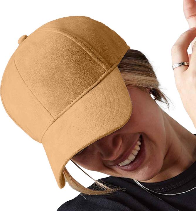 Actual product image Beechfield Unisex Adult Faux Suede 6 Panel Cap (One size)