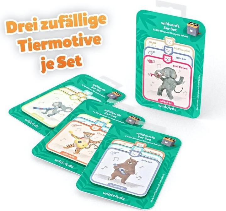 Actual product image Tigermedia Wildcard Swiss Edition (3 pieces with 120 minutes each) (German, Swiss German)