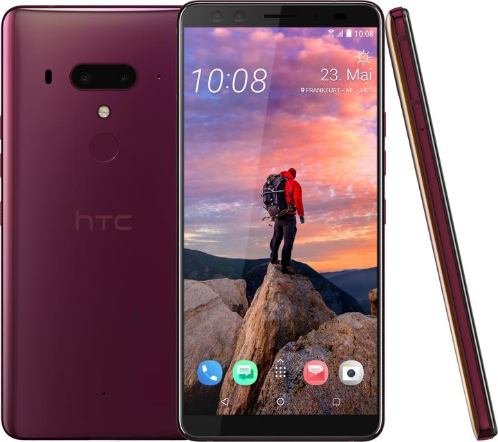 HTC U12+ (64 GB, Flame Red, 6", Hybrid Dual SIM, 12 Mpx, 4G)