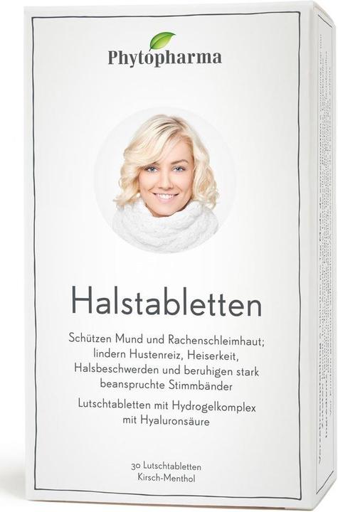 Phytopharma trockener Hals und Hustenreiz KirschMenthol (30 Stück)