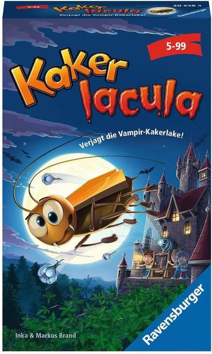 Produktbild Ravensburger RAV20638 - Kakerlacula Mitbringspiel, Brettspiel (NL,DE,IT,FR), für 2-4 Spieler, ab 5 Jahre (Italienisch)