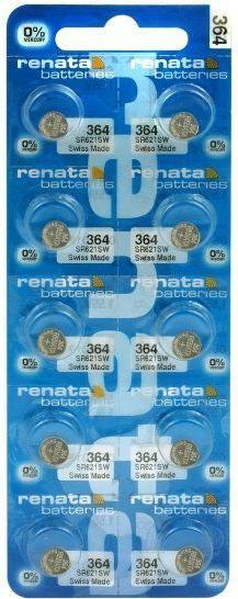 Produktbild Renata 364 / SR621SW (10 Stk., SR60, 19 mAh)