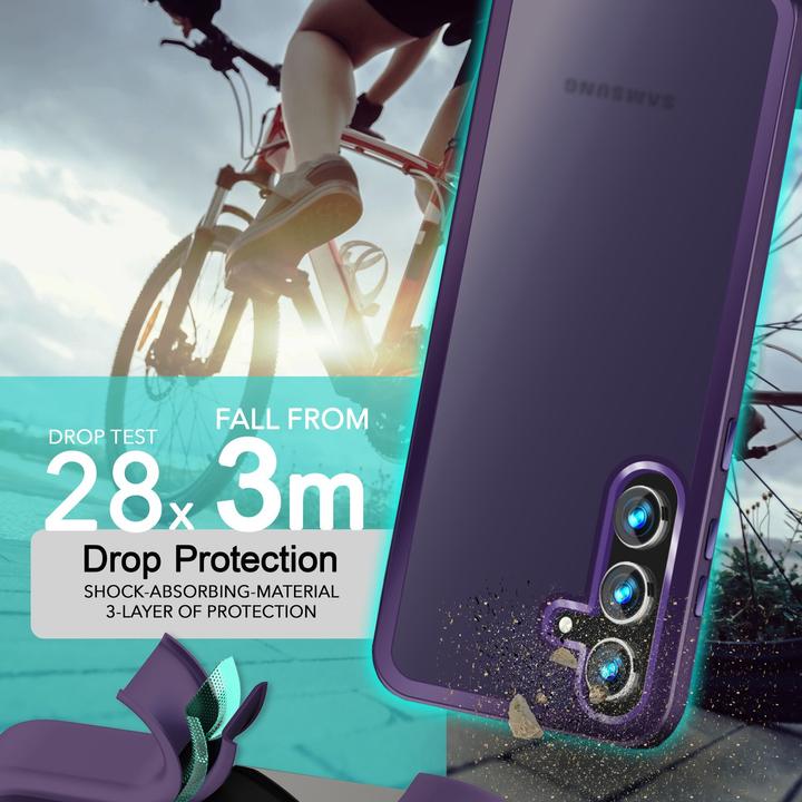 Produktbild Nalia Semi-Transparente Hybrid Hülle mit Schutzrahmen (Samsung Galaxy S24+)