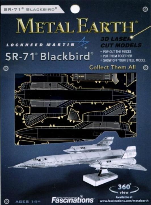Image du produit Metal Earth Lockheed Martin® SR-71® Blackbird® (oiseau noir)