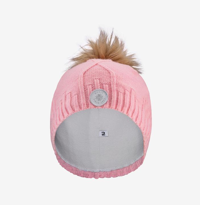 Immagine prodotto Wedze Cappello da adulto in maglia a cavo - Pelliccia Vergine rosa