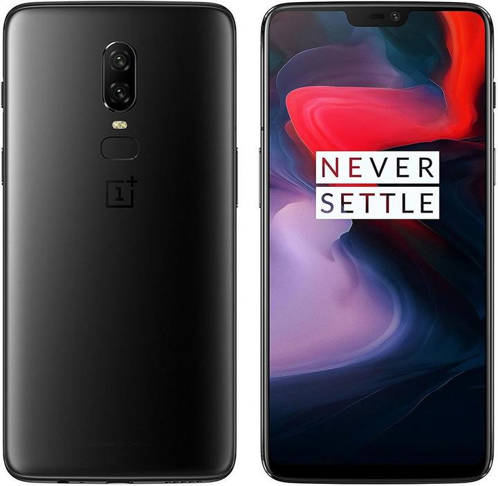 OnePlus 6 (128 GB, Midnight Black, 6.28", Dual SIM, 16 Mpx, 4G)
