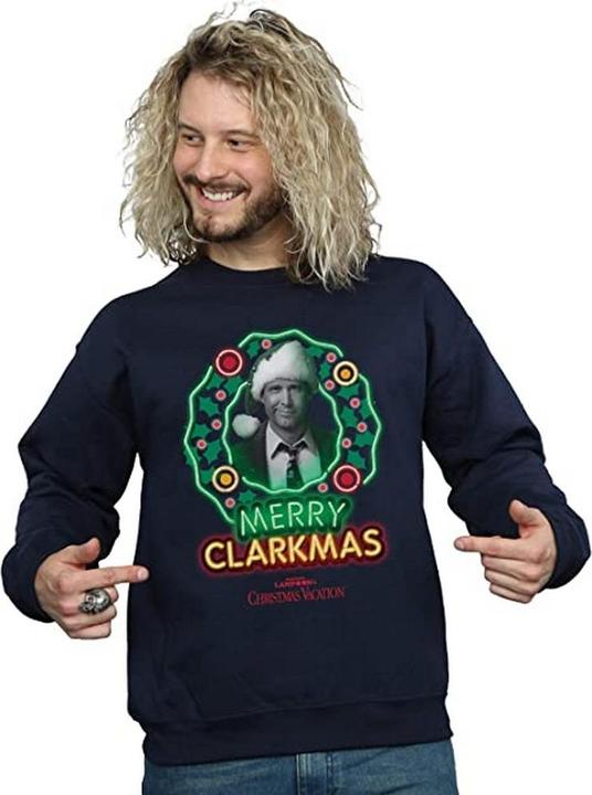 Produktbild National Lampoon´s Vacation National Lampoon's Christmas Vacation Greyscale Clarkmas Sweatshirt weihnachtliches Design (XXL)