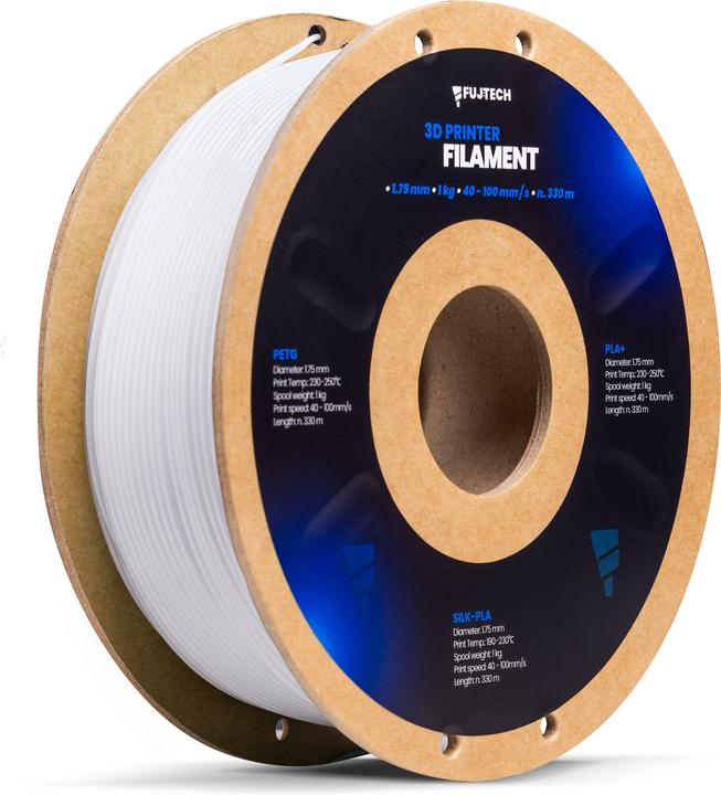 Immagine prodotto Fuj Tek PETG 3D printer filament, 1.75 mm, white (PETG, 1.75 mm, 1400 g, Bianco)