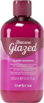 Inebrya Shecare Glazed Illuminating Shampoo für stumpfes und lebloses Haar 300ml (300 ml, Flüssiges Shampoo)