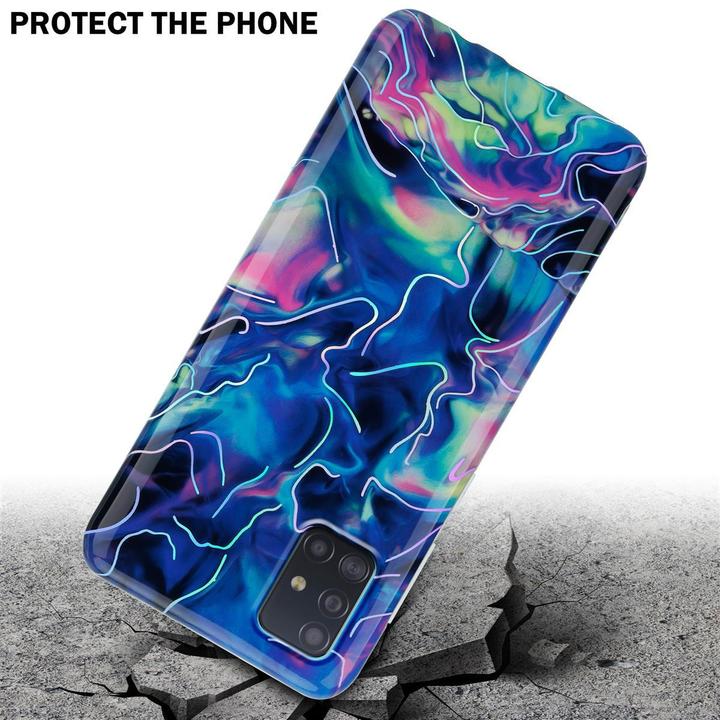 Actual product image Cadorabo IMD TPU Colorful Marble Cover (Samsung Galaxy M40s)