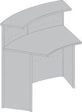 Actual product image Kerkmann Genua add-on counter beech, silver 126.5 x 80.0 x 72.0 cm