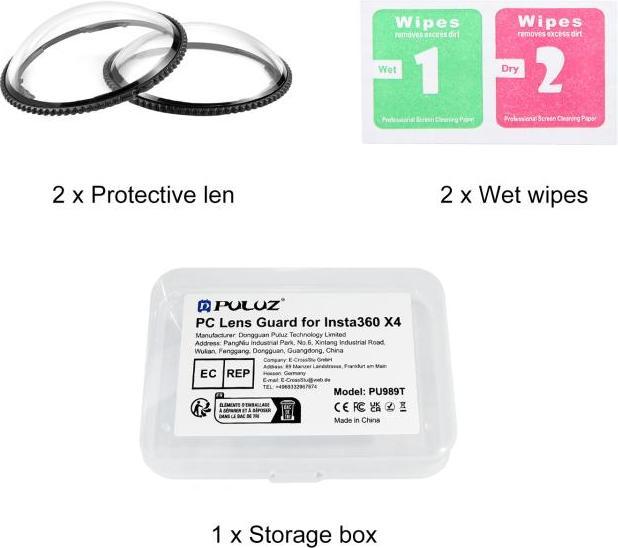 Produktbild Puluz For Insta360 X4 Rotation PC Lens Guard Protective Cover (Transparent) (X4)