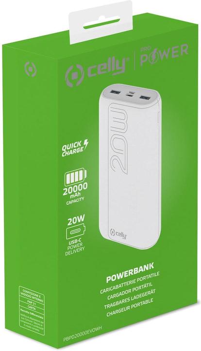 Produktbild Celly PBPD20000EVO (20000 mAh, 20 W)