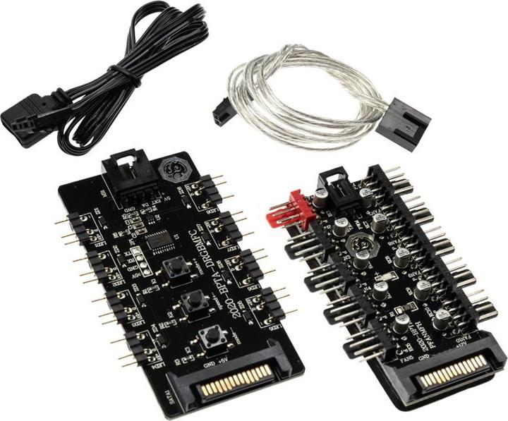 Immagine prodotto Bitspower Ventilatore Notos RGB PWM, 120mm - bianco, confezione da 3 (120 mm, 3 x)