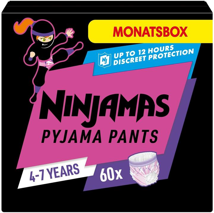 Image du produit Pampers Ninjamas (Taille M, Pack mensuel, 60 pièce(s))
