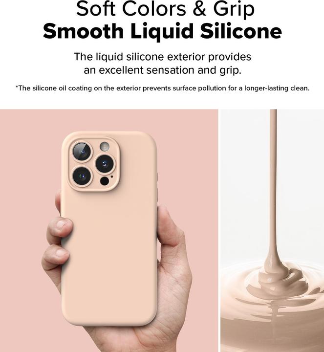 Produktbild Ringke Case for iPhone 16 Pro Max SILICONE MAGNETIC PINK SAND (Apple iPhone 16 Pro Max)
