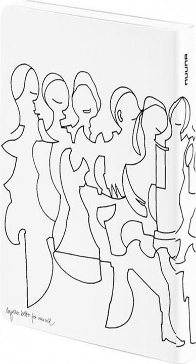 Nuuna Notebook Graphic S Friends by Myriam B 15 x 10.8 cm, Dot (15 x 10.8 cm, Dotted, Soft cover)