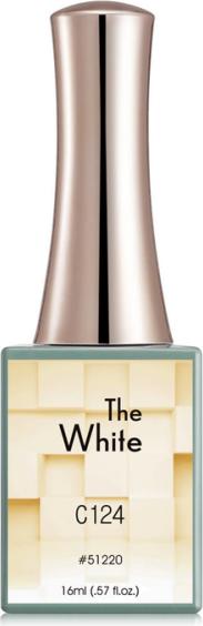 Actual product image Canni Gellack The White C124 UV/LED (Creamy Yellow White, UV gel varnish)