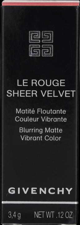 Actual product image Givenchy Le Rouge Sheer Velvet 17 Rouge Erable 3.4g (17)
