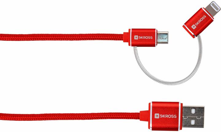 Actual product image Skross 2in1 - Charge'n Sync cable (1 m, USB 2.0)