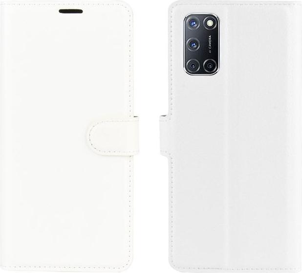 Actual product image MU Classic Litchi Leather Bookcover Series (Oppo A52)