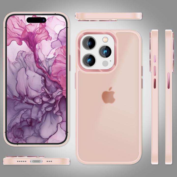 Immagine prodotto Nalia Manica ibrida opaca trasparente smerigliata (Apple iPhone 15 Pro)