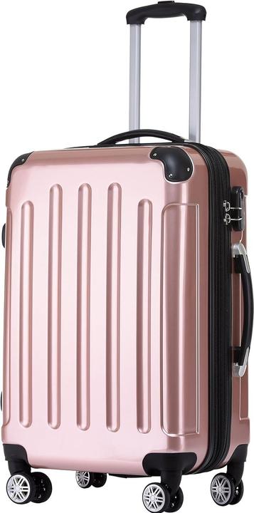 Image du produit Beibye Set de 3 valises, rose or (M (50 - 90l), L (90 - 115l), XL (à partir de 115l))