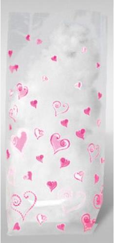 Produktbild Ursus Bodenbeutel 11,5x19,0 Herzen (Geschenktüte, 10 x)