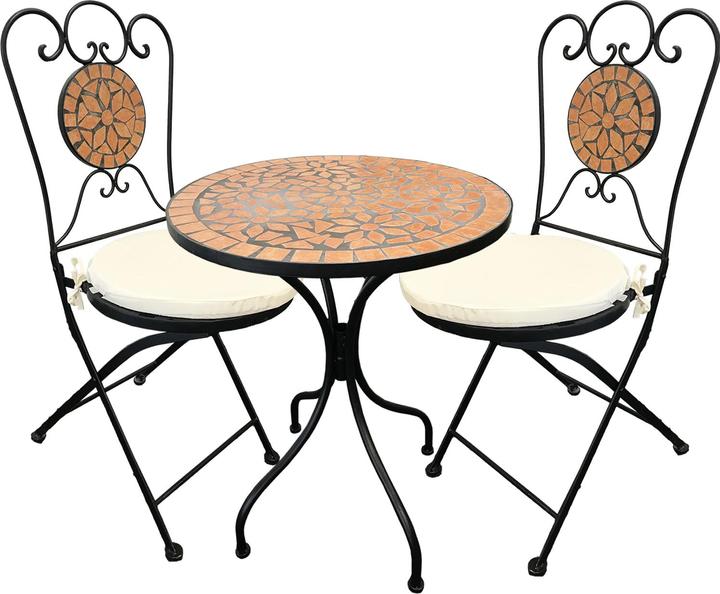 Produktbild Mojawo Mosaik Sitzgarnitur Gartenmöbel Gartengarnitur Set 3-teilig