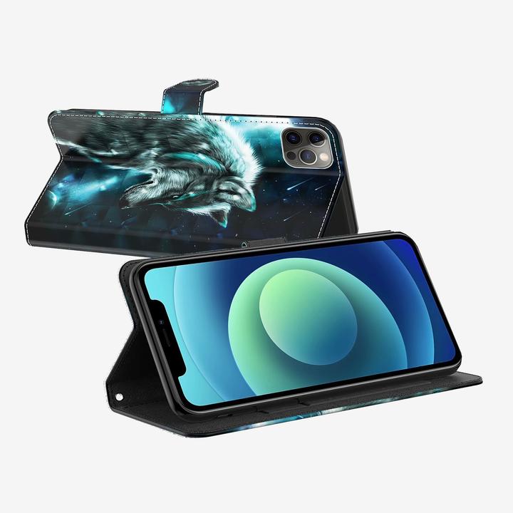 Image du produit PhoneLook Fourre 3D Flip Wolf Universe (Apple iPhone 14)