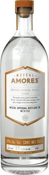 Image du produit Mezcal Amores Espadin Joven, Oaxaca 100% agave (1 x 70 cl)