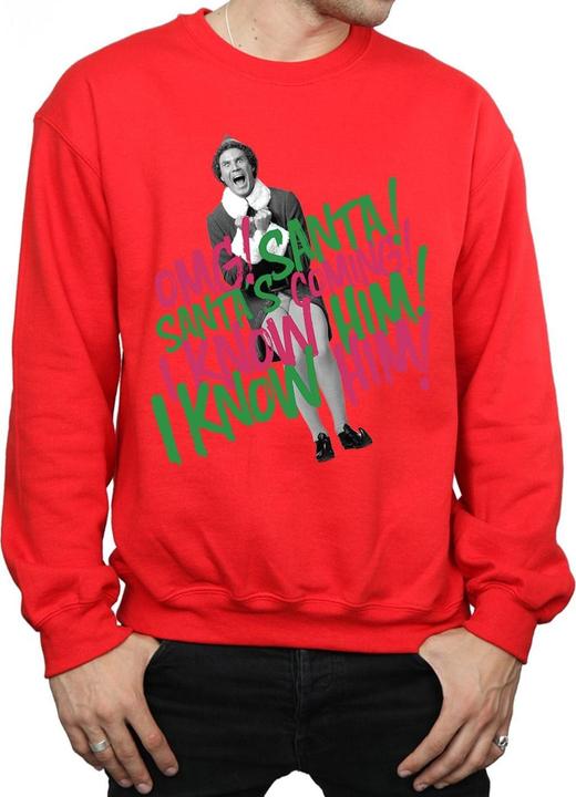 Immagine prodotto Elf Santa's Coming Felpa Uomo (M)